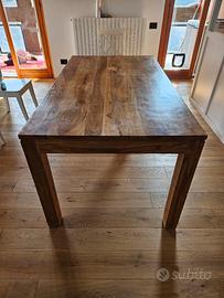 Tavolo legno massello  160x90x78 cm