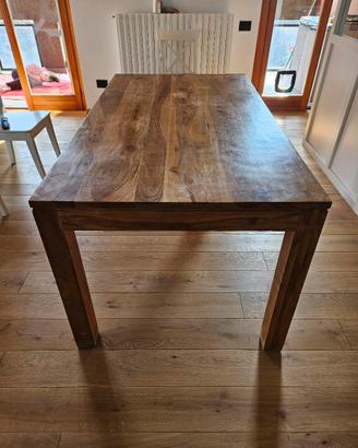 Tavolo legno massello  160x90x78 cm