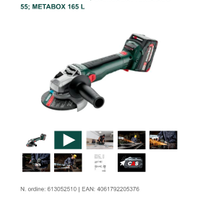 Smerigliatrice angolare Metabo NUOVA 2x batteria