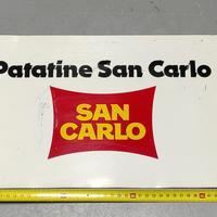 Insegna San Carlo patatine in lamiera