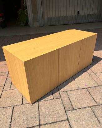 SEDUTA IN LEGNO COLOR ROVERE CHIARO