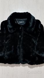 Pelliccia Nera TIRDY - Taglia S 
