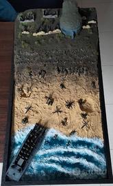 Diorama sbarco in Normandia Seconda Guerra Mondial