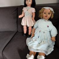 Coppia di bambole d’epoca da collezione