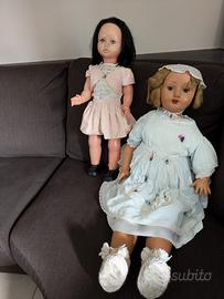 Coppia di bambole d’epoca da collezione