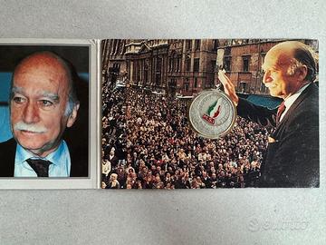 Medaglia Giorgio Almirante argento 986, 16 gr. 