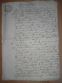 Documento antico Governo Pontificio