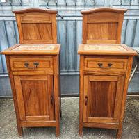 Coppia di comodini vintage modernariato liberty
