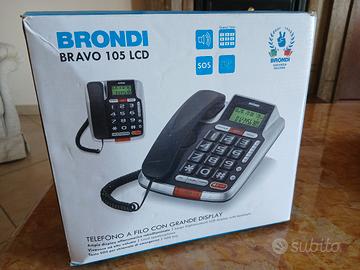 Telefono a filo con grande display della Brondi 