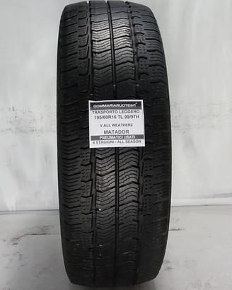 1 PNEUMATICO USATO 195/60R16 99H ALL WEATHER2 MATA