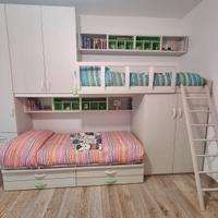 Cameretta due letti soppalcata