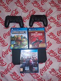 Play Station 4, 2 controller e 3 giochi
