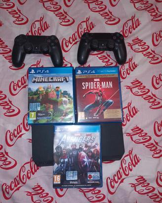Play Station 4, 2 controller e 3 giochi