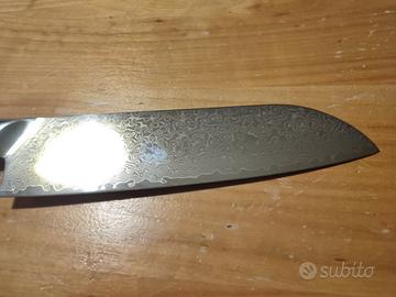 Coltello santoku in damasco vero