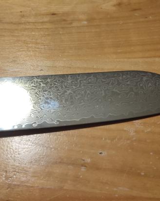 Coltello santoku in damasco vero