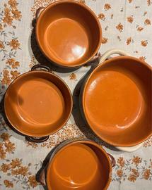 4 ciotole terracotta