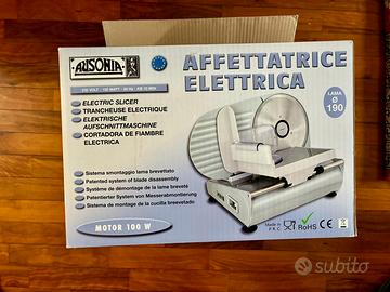 Affettatrice Elettrica Ausonia 190 Silver - Nuova