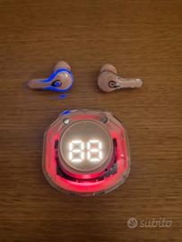 cuffie wireless bluetooth 5.4 ip4 nuove rosa