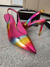 Décolleté lucide multicolor