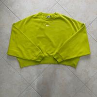 Felpa Nike Crop Verde Lime - Taglia M