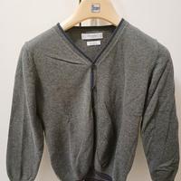 Golf cotone bottoni grigio anni 8 marca Mango