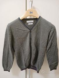 Golf cotone bottoni grigio anni 8 marca Mango