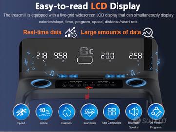 Tapis roulant professionale per triathlon e trail