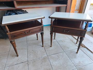 Comodini co marmo naturale