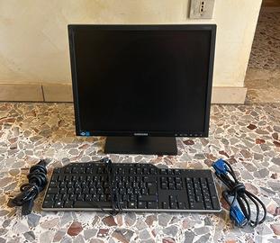 Monitor Samsung 19" + Tastiera + Cavi