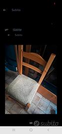 tavolo legno con 4 sedie