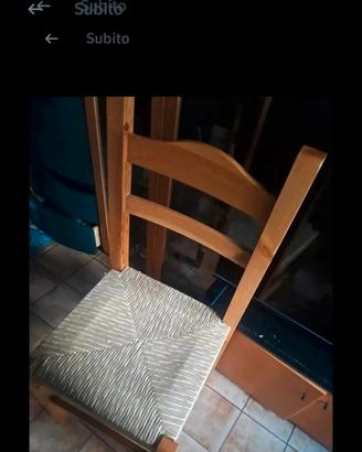 tavolo legno con 4 sedie