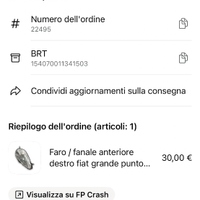 Fanale anteriore destro Fiat grande punto