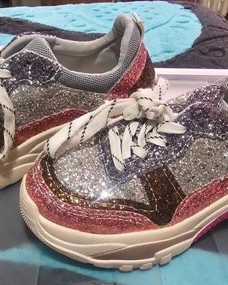 Scarpe glitterate n 36