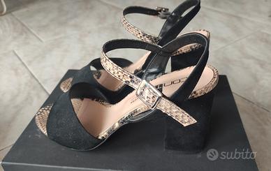 Scarpe con tacco, vera pelle, n. 39