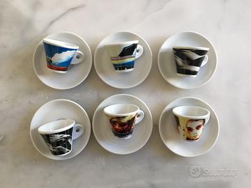 Tazzine da caffè collezione Click Art 2002 vintage