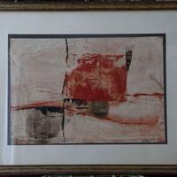 Dipinto, F. Donato, Soggetto astratto, 1974