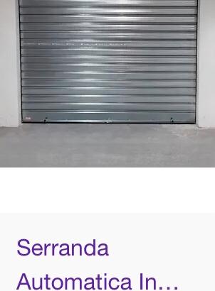 Serranda Garage zincata elettr+Vario in BLOCCO