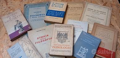 Libri Filosofia d'epoca anni 40 - 70 da collezione
