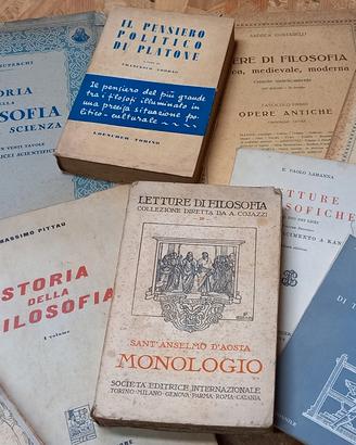 Libri Filosofia d'epoca anni 40 - 70 da collezione