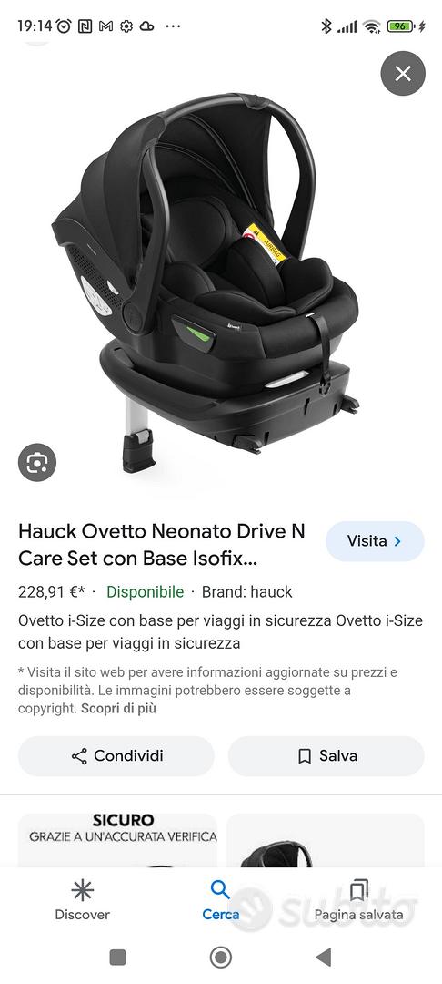 hauck ovetto neonato comfort fix con base isofix i - Tutto per i bambini In  vendita a Lucca