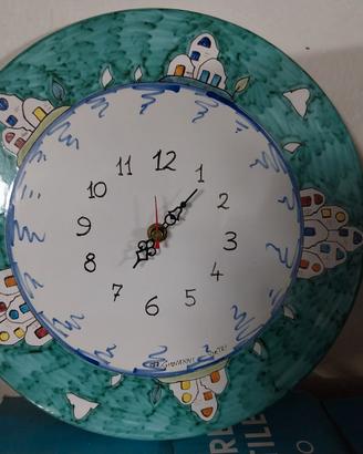 Orologio ceramica vietrese
