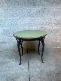 TAVOLINO SERVIZIO VINTAGE ART DECO LEGNO CURVATO