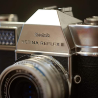 Kodak Retina Reflex III + 45mm f2.8 + 135mm f4