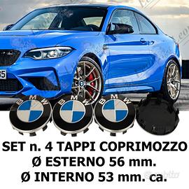Set n. 4 Tappi Coprimozzo per BMW Ø 56 mm. borchie