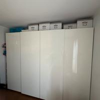 Armadio 4 ante scorrevoli bianco lucido IKEA