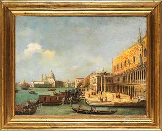 Seguace Canaletto, Veduta di Venezia – XIX Secolo