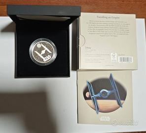 MONETA STAR WARS "TIE FIGHETR" RE CARLO III