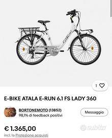 Bici atala e bike lady 360
