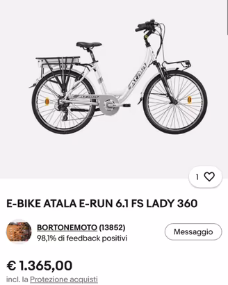 Bici atala e bike lady 360