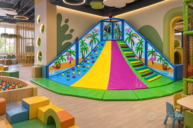Gioco Playground Vulcano Arrampicata per Bambini